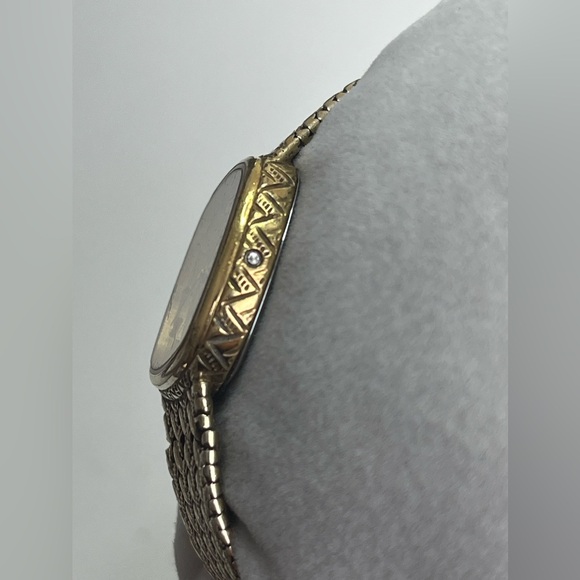 Omega DeVille Quartz made of SOLID 0925 STERLING SILVER and gold plated - Picture 6 of 17